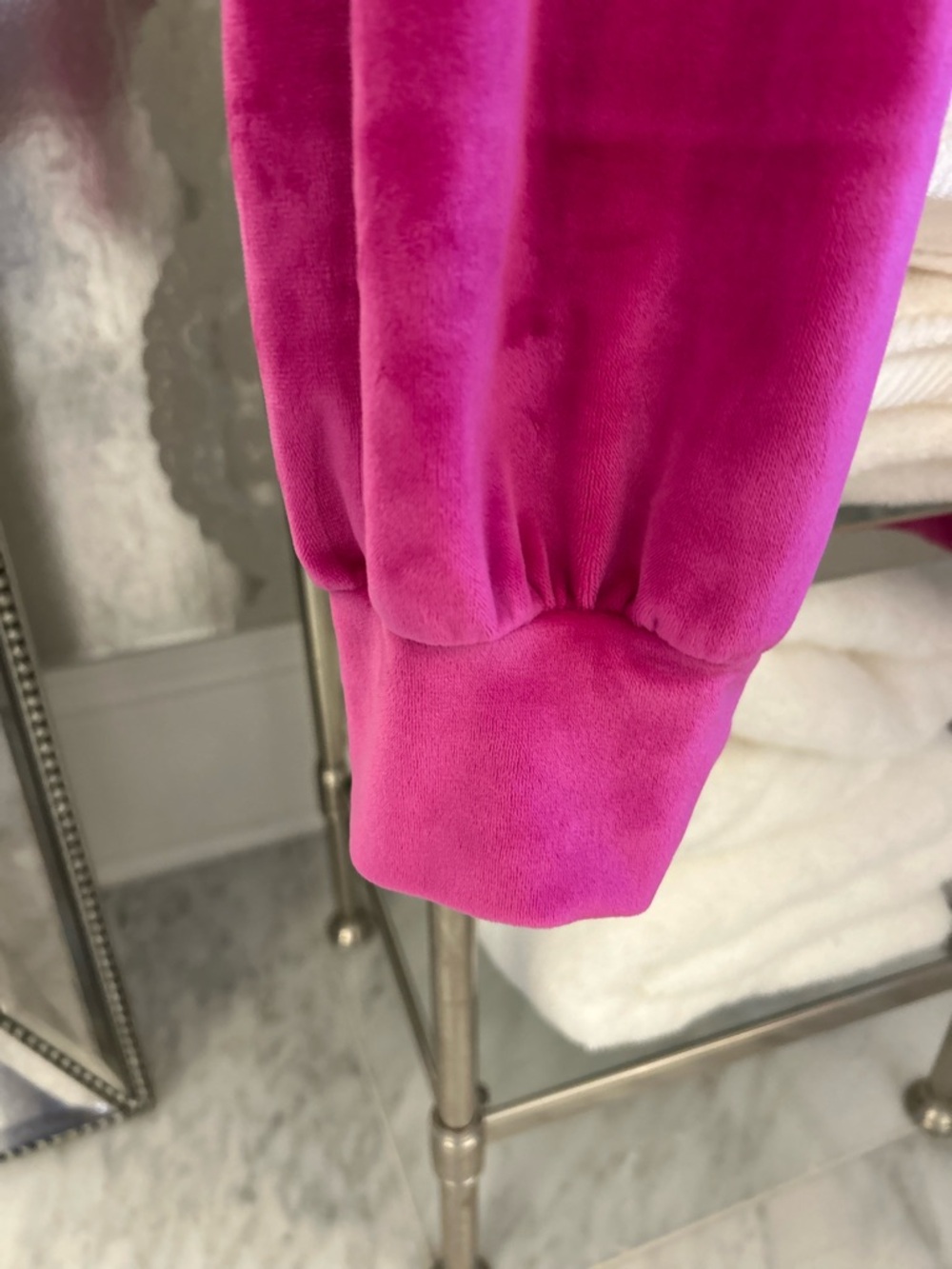Victoria's Secret Hot Pink Velour Joggers - Picture 5 of 8
